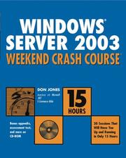 Cover of: Windows Server 2003 Weekend Crash Course