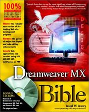 Cover of: Dreamweaver MX Bible with CD-ROM