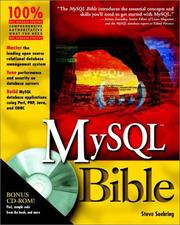 Cover of: MySQL Bible with CDROM
