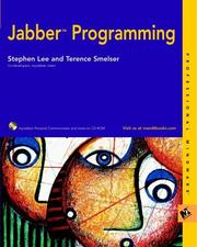 Jabber programming by Lee, Stephen., Stephen Lee