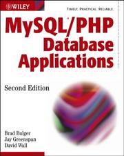 Cover of: MySQL/PHP Database Applications, 2nd Edition by Brad Bulger, Jay Greenspan, David Wall