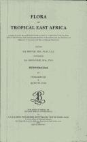 Cover of: Flora of Tropical East Africa - Hydnoraceae (2002)