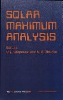 Cover of: Solar Maximum Analysis by V. E. Stepanov