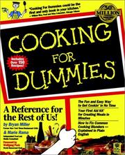Cover of: Cooking for dummies by Bryan Miller