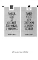 Famille, état et sécurité économique d'existence = by Marie Therese Meulders-Klein, J. Eekelaar