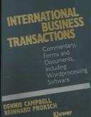 Cover of: International Business Transactions