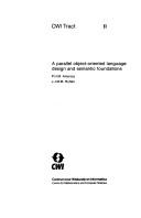 A Parallel Object-Oriented Language by P H M America