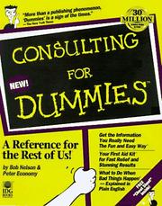 Cover of: Consulting for dummies by Bob Nelson
