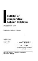 Cover of: In Search of Inclusive Unionism (Bulletin of Comparative Labour Relations Series, Vol 18)