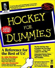 Cover of: Hockey for dummies by Davidson, John