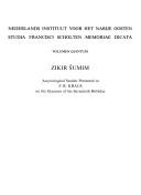 Cover of: Zikir Šumim by edited by G. Van Driel...[et al.].