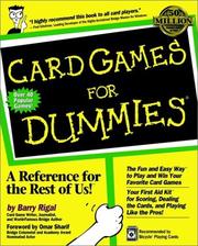 Cover of: Card games for dummies
