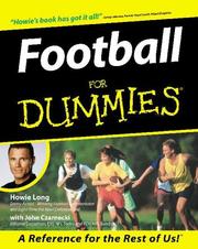 Cover of: Football for dummies by Howie Long