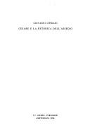 Cover of: Cesare Retorica Dell'Assedio (London Studies in Classical Philology) by Giovanni Cipriani