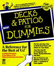 Cover of: Decks & patios for dummies