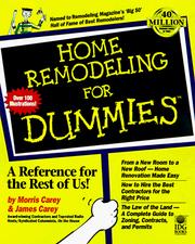 Home remodeling for dummies by Morris Carey