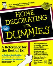 Cover of: Home decorating for dummies by Patricia Hart McMillan