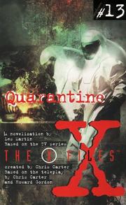 Cover of: Quarantine: a novelization