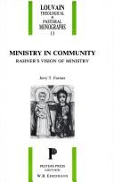 Ministry in community by Jerry T. Farmer