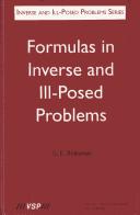 Cover of Formulas in Inverse and Ill-Posed Problems (Inverse & Ill-Posed Problems Series) by Yu E. Anikonov