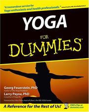 Cover of: Yoga for dummies by Georg Feuerstein