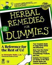 Herbal remedies for dummies by Christopher Hobbs