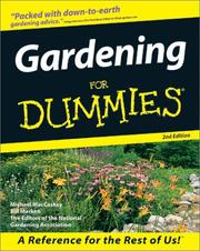 Cover of: Gardening for dummies by Michael MacCaskey