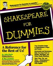 Cover of: Shakespeare for dummies® by Doyle, John.