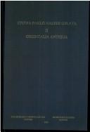 Cover of: Studia Paulo Naster Oblata. Tome II by Paul Naster