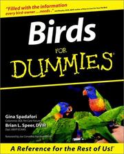 Cover of: Birds for Dummies by Gina Spadafori, Dr. Brian L. Speer