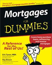 Cover of: Mortgages for Dummies by Eric Tyson, Ray Brown