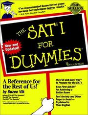 Cover of: The SAT I for dummies by Suzee Vlk, Suzee Vlk