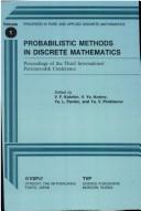 Probabilistic Methods in Discrete Mathematics by Valentin F. Kolchin