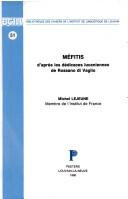 Cover of: Méfitis d'après les dédicaces lucaniennes de Rossano di Vaglio.