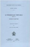 Cover of: Le témoignage véritable by texte établi et présenté par Annie et Jean-Pierre Mahé.