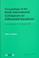 Cover of: Proceedings of the Ninth International Colloquium on Differential Equations
