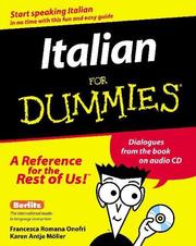 Cover of: Italian for Dummies (With Audio CD)