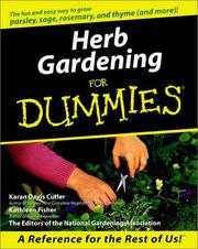 Cover of: Herb Gardening for Dummies