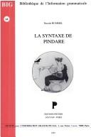 Front cover of La syntaxe de Pindare by Hummel P.