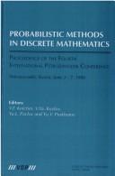 Cover of: Probabilistic Methods in Discrete Mathematics by Valentin F. Kolchin, Valentin F. Kolchin