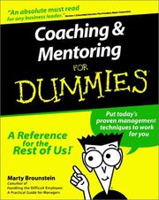 Cover of: Coaching and Mentoring for Dummies