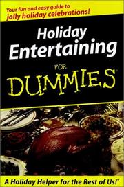 Cover of: Holiday Entertaining for Dummies (For Dummies (Lifestyles))