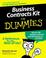Cover of: Business Contracts Kit for Dummies