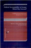 Political accountability in Europe by L. F. M. Verhey, J. L. W. Broeksteeg