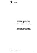 Cover of: Higher Education and Public Administration