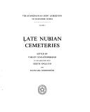 Cover of: Late Nubian cemeteries by edited by Torgny Säve-Söderbergh ; in collaboration with Gertie Englund and Hans-Åke Nordström.