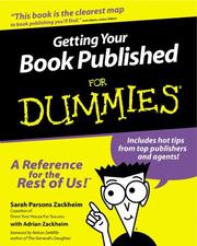 Cover of: Getting your book published for dummies by Sarah Parsons Zackheim
