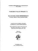 Cover of: Vasilikos Valley Project 3: Kalavasos Ayios Dhimitrios II
