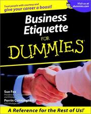 Cover of: Business Etiquette for Dummies