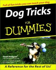 Cover of: Dog tricks for dummies by Sarah Hodgson